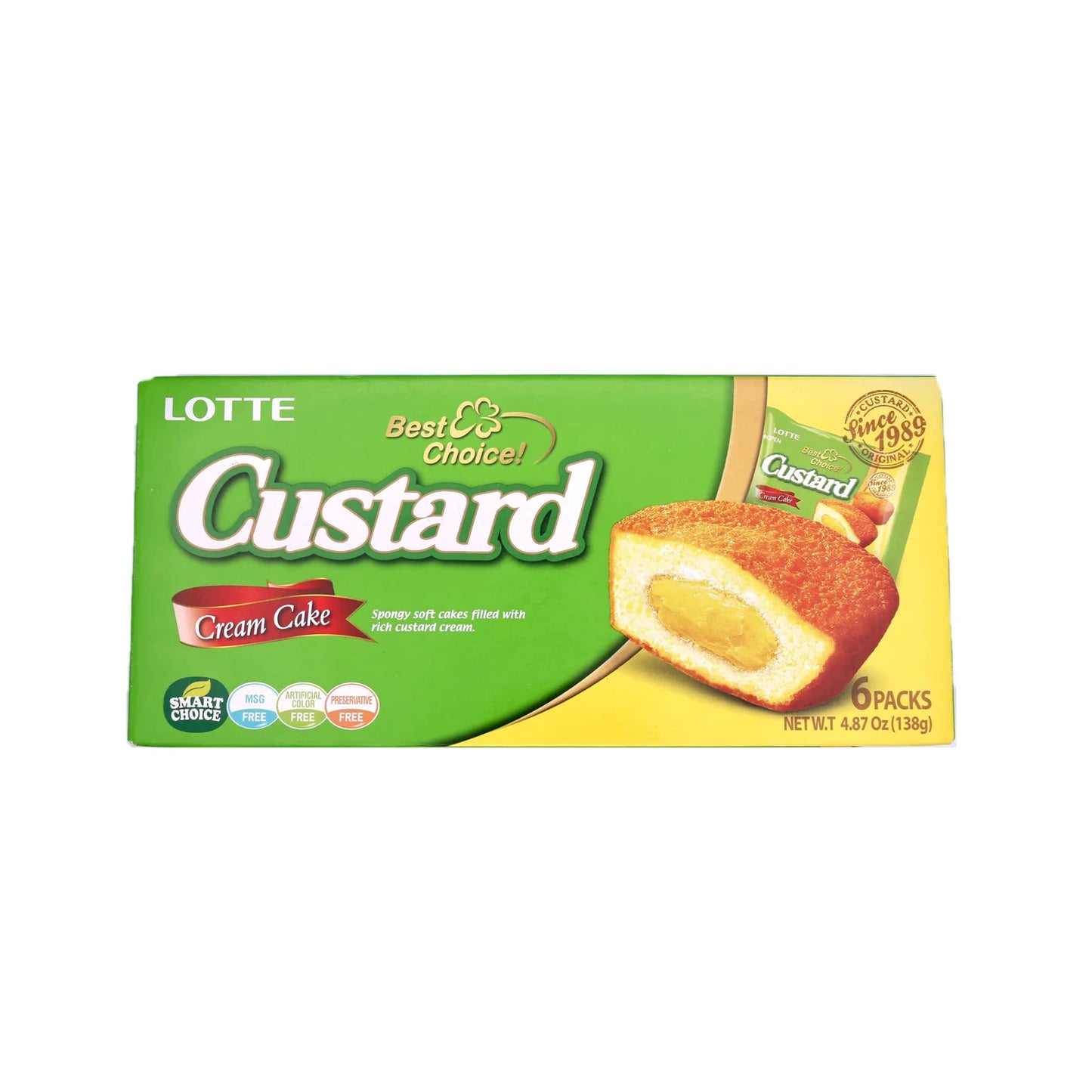 Lotte Custard Cake (12 pack 138g)