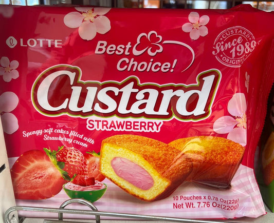 Lotte Custard Strawberry Cake